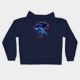 Aquatic Dragon Kids Hoodie